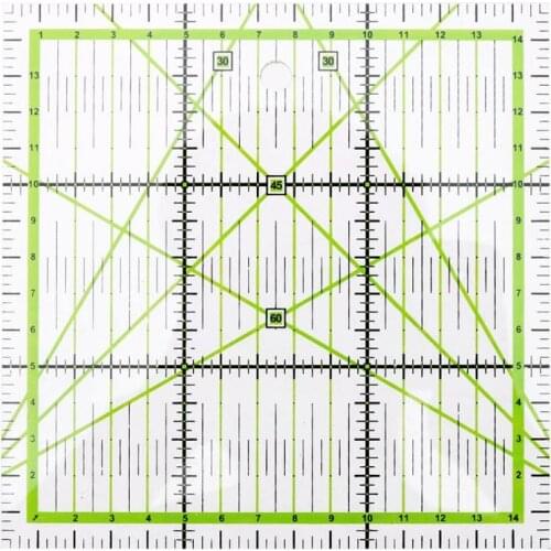 Square Patchwork Feet Tailor Yardstick Cloth Cutting Rulers DIY Sewing Tool Multi-function Yardstick Cloth Cutting Ruler