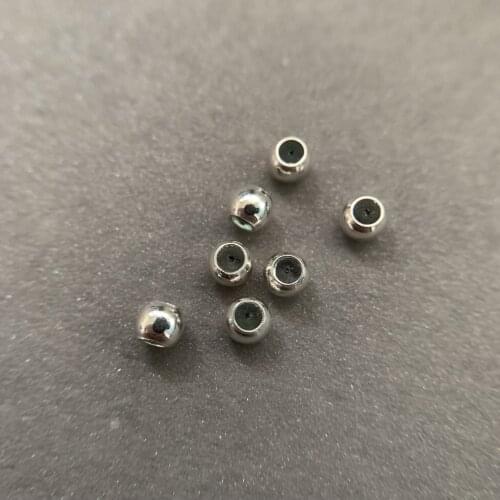 50pcs silver bead 3.3mm