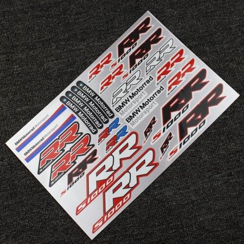 Motorcycle Reflective Stickers Body Helmet Fuel Tank Waterproof Logo Decal for BMW S1000RR LOGO Sticekr