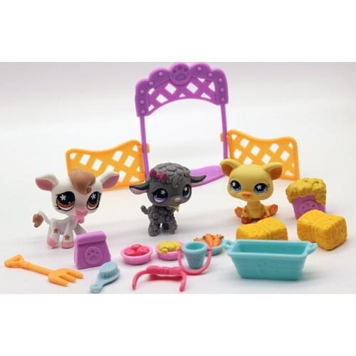 Loose Packing Original 4-5 cm Old Pet Shop Toys Monkey Rabbit Cat Kitten Figure Mini Toy Figures Classic Little Pet Toys