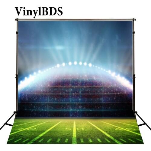 VinylBDS Football Field World Cup Backdrops Kids Voetbal Feest Backdrop Light Super Bowl Playground Photo Backdrops for Studio