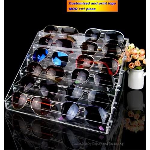 High Quality 5cm Wide Acrylic Sunglasses Display Rack Eyeglasses Showing Stand Showcase Jewelry Tay Glasses Holder Detachable
