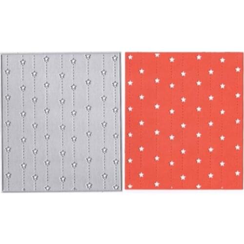 YINISE Metal Cutting Dies For Scrapbooking Stencils Stars Background DIY Cut Album Cards Making Embossing Die Cuts Cutter Mold