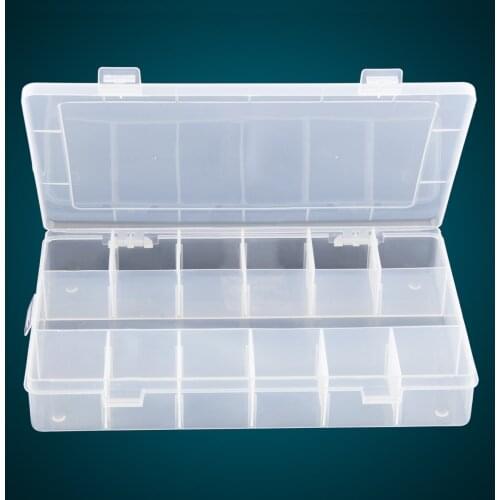 13 Large Lattice Plastic Transparent Removable Free Combination Jewelry Box / Storage / Storage Box