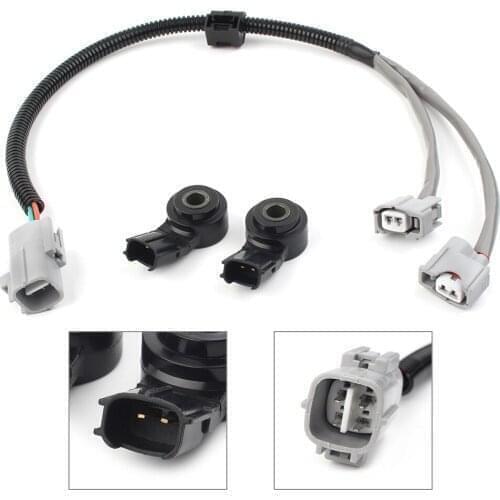 2Pcs Car Knock Sensor w/ Harness For TOYOTA 3.3L CAMRY HIGHLANDER SIENNA For Lexus RX330 ES330 2004-2006 RX400H 06-2008