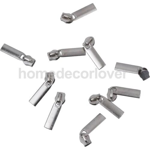 20pcs Removable Fix A Zipper Zip Slider Repair Kit Replacement Silver