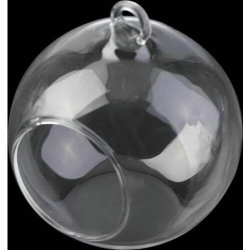 2017 Creative Hanging Glass Ball Vase Flower Plant Pot Terrarium Container Home Office Decor Hanging Glass Vase TS1