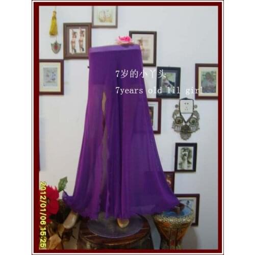 Belly Dance Pants Transparent Thin Skirt With Front Slit CM01 18