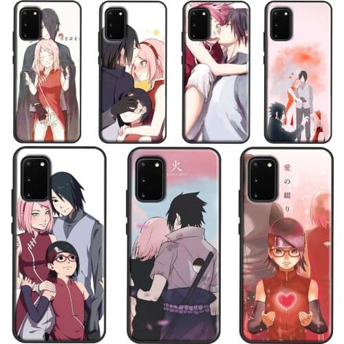 S-Sasuke Haruno Sakura anime Phone Case For Samsung Galaxy S21 Ultra S20 FE S10E S8 S9 S10 Plus Cover For Note 10 9 20