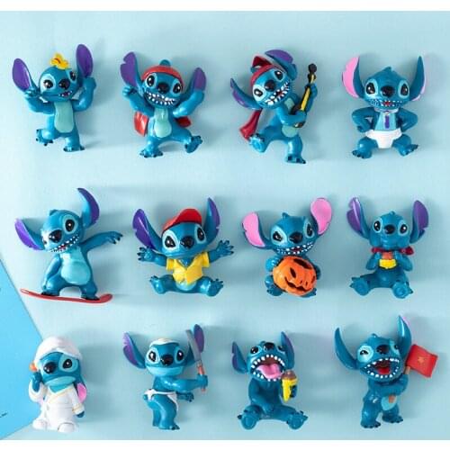 6Pcs/Set Disney Anime Lilo And Stitch Action Figures Set PVC Merry Stitch Dolls Collection Decoration Kids Festival Gift