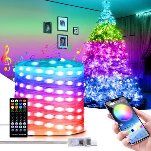 Fairy 2M 5M Battery Operated LED Copper Wire String Lights For Wedding Christmas Garland Festival Party Home Decoration lamp