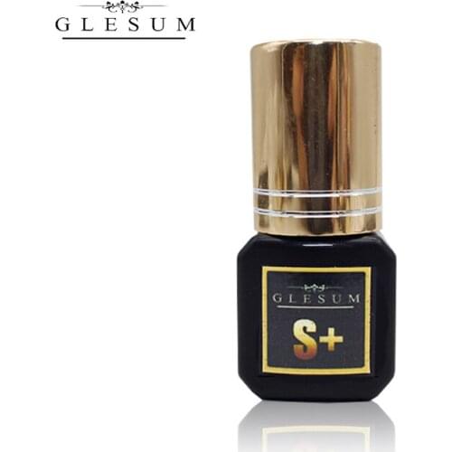 Glesum Free Shipping 1 bottle 5ml 1-2s Dry Time Most Powerful Fastest Glue S+ for Eyelash Extension Adhesive