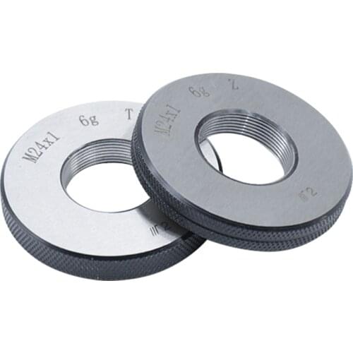 VOKET Thread Ring Gauge/plug Gauge Smooth Plug Gauge (1*plug gauge and 1*ring gauge M1-M33) M1*0.25 6g T Z