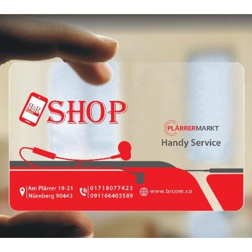 Customized Phone Repair Business Cards Frosted Transparent Business Cards Printed with Design Service 200/500/1000PCS