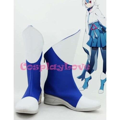 Pocket Monster Latios Blue Cosplay Shoes Boots Hand Custom Made For Halloween Christmas CosplayLove