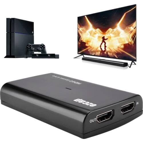 Ezcap 266 USB 3.0 Video Capture Card 1080P Game Live Streaming Plate Audio Video Converter MIC IN HD Pass Through for XBOX PS4