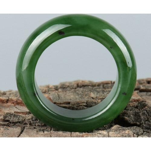 Chinese Natural Nephrite Hetian Jade Ring 18mm,19mm 20mm 21mm 22mm
