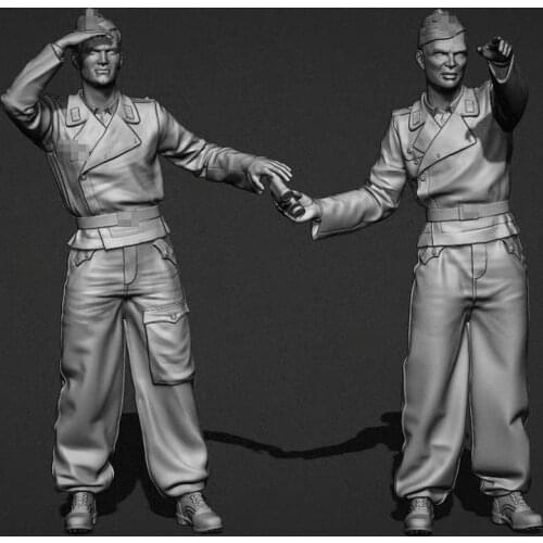 1/35 Resin Figure Model kits 2 figures Unassambled Unpainted 263