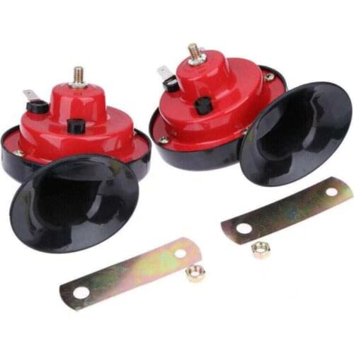 Modified car whistle high and low double-tone snail horn electric speaker waterproof snail horn 12V