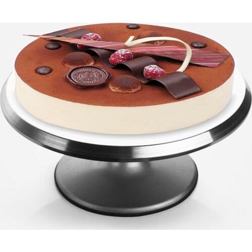 304 stainless steel 48 decorative nozzle set aluminum alloy cake decoration turntable rotating cake 12 inch turntable decoration