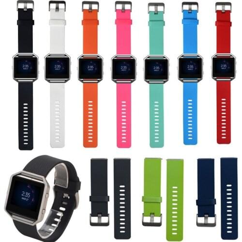 New Various Colors Sport Wrist Strap Soft Silicone Watch Band For Fitbit Blaze Smart Watch (No Tracker)