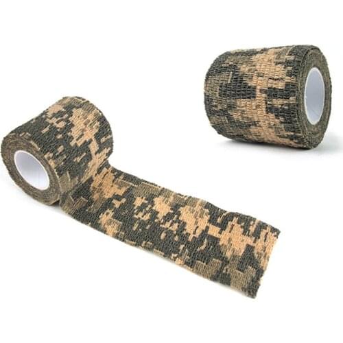 5cmx4.5m Hunting Non-woven Camouflage Tapes Outdoor Shooting Blind Wrap Camo Stealth Tape Waterproof Durable Hunting Accessories