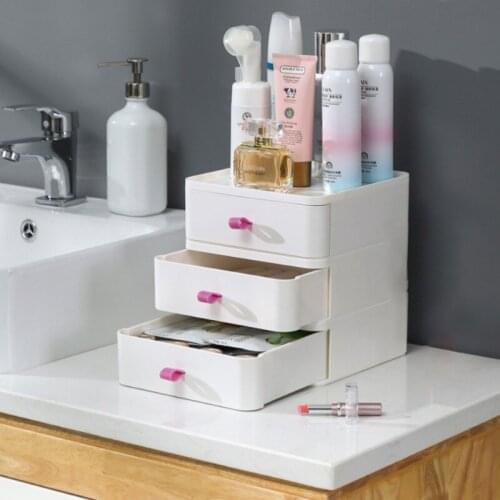 ABS Storage Case Organizador For Sundries Stationery Cosmetics Desktop Storage Office Supplies Bathroom Home Storage Tools