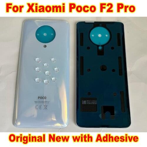 Original New Redmi K30 Pro Housing Door Battery Back Cover with Adhesive tape For Xiaomi Poco F2 Pro Rear Case Chassis Phone Lid