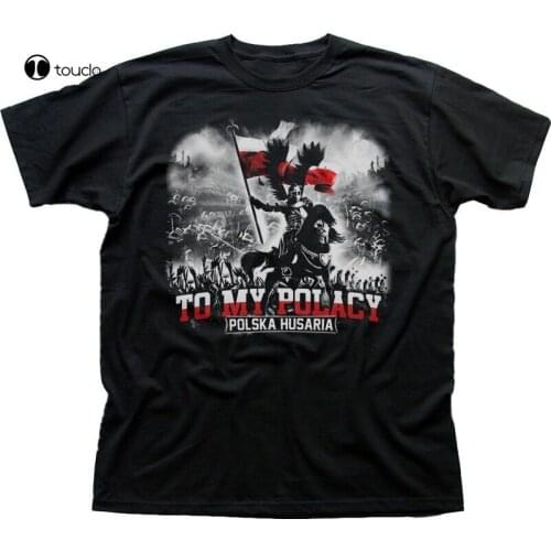 Polish Polska Husaria Top My Polacy Koszulka Black Printed Tshirt T-Shirt