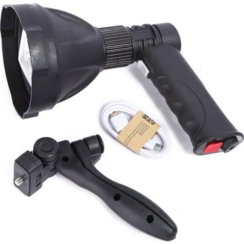 Portable LED Handheld Flashlight LED Torch Spotlight LED Lantern Searchlight Spot Beam for Campe Hunting Daily Use