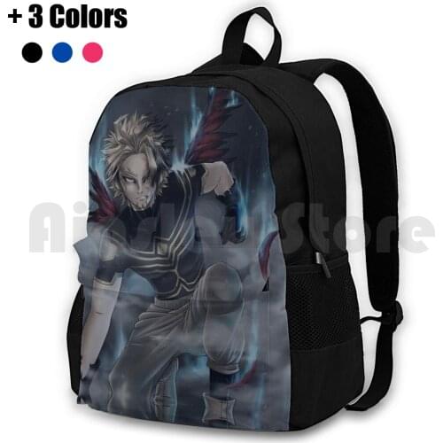 Burning Hawks Outdoor Hiking Backpack Riding Climbing Sports Bag Hawks My Hero Boku No Hero Academia Bird Pro Hero Dabi Fire
