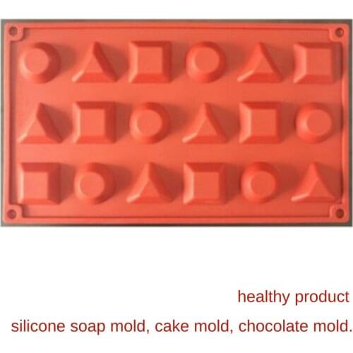Silicone mold 3 of consisting separate models, ideal for chocolate, soap or candle