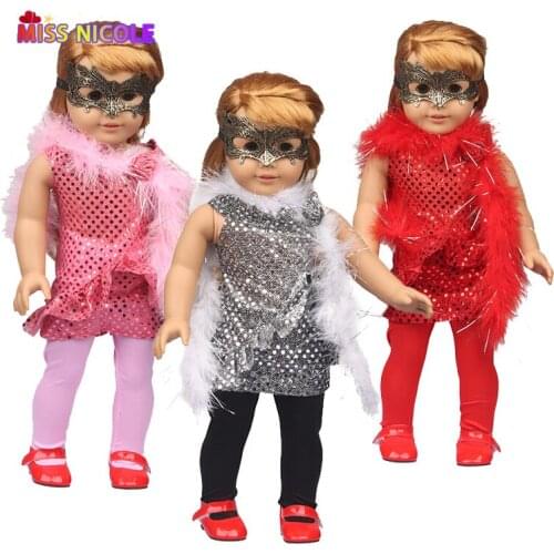 Evening Dress Match Shawls + Mask Doll Suit Set For 1/3 Blyth Bdj 3 Colors Dress For Girl 's Gift Reborn Baby Dolls 43 Cm