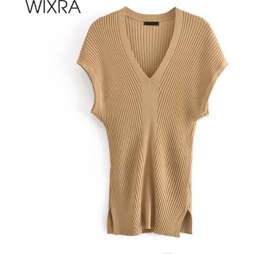 Женские трикотажные футболки Wixra China At AliExpress