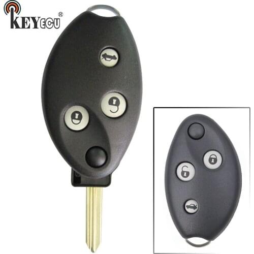 KEYECU for Citroen Sega Replacement Remote Key Shell Case Blank Fob 2 Button