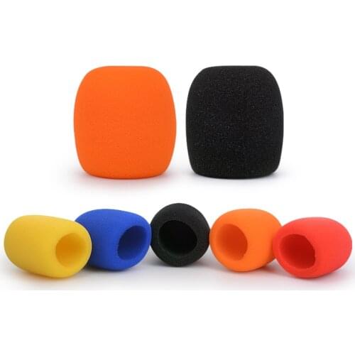 10pcs Wireless Handheld Stage Microphone Windscreen Foam Mic Cover Karaoke DJ Microfone Sponge Pop Filter Wind Shield