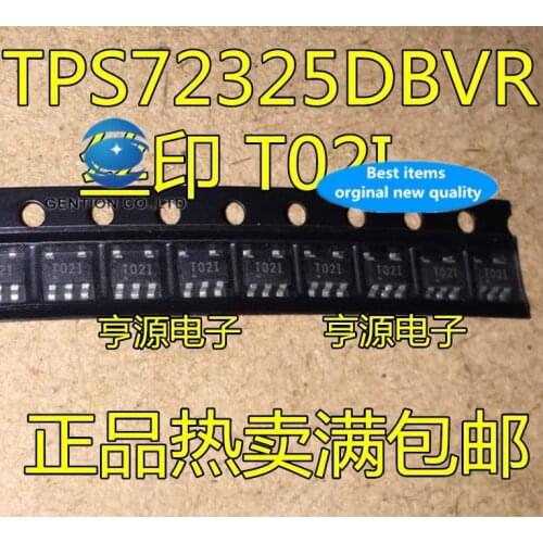 10PCS TPS72325DBVR TPS72325 silk-screen T02I T021 linear regulators in stock 100% new and original