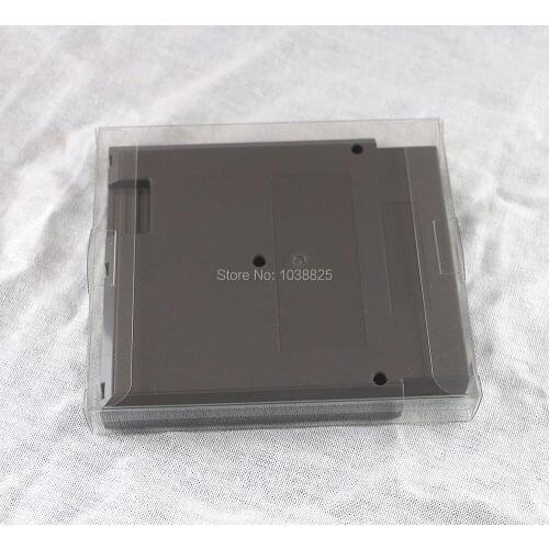 100pcs/lot Clear Transparent Cartridge Protector case Game Card Plastic PET Case Boxes for NES