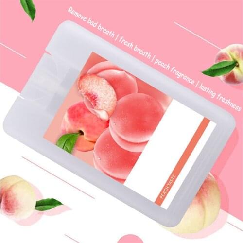 2021 20ml Breath Freshener Peach & Mint Flavor Oral Spray Long Lasting Cleansing Mouth Remove Malodorous Fume Portable Spray