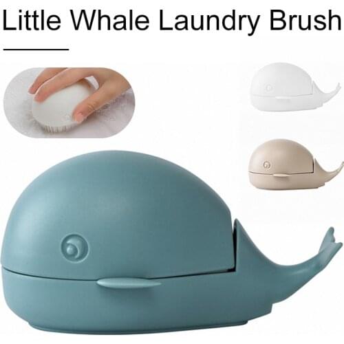 Household Laundry Brush Little Whale Brush Cleaning Shoe Brush Bristles Soft Hair Cleaning Brush Bathroom Gadgets Travel Tools