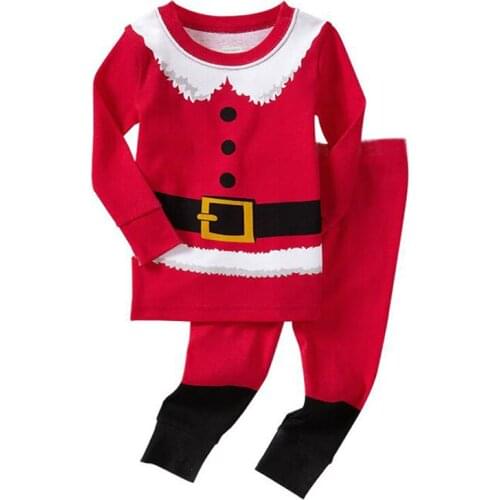 Spring Autumn Children Pajamas Long Sleeve Cartoon Kids Girl Clothes Suit Lovely Childrens christmas Pyjamas Boy Home Clothes