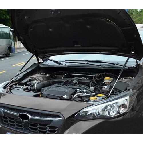 For Subaru XV 2018 2019 2020 Black Engine Cover Supporting Rod Hydraulic Hood Support Poles Gas Springs
