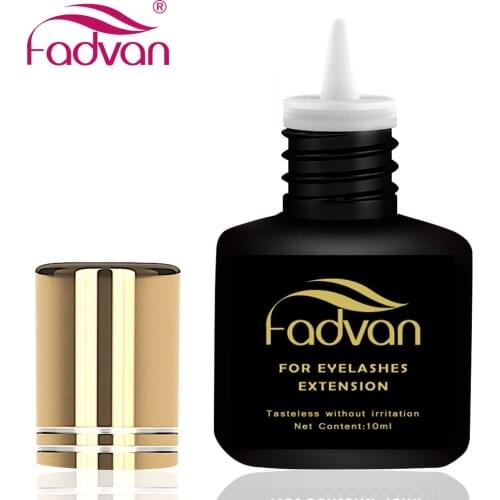Fadvan Eyelash Glue 5ml/10ml Glue for Eyelash Extension 1-3 Seconds Fast Dry Professional Lashes Building
