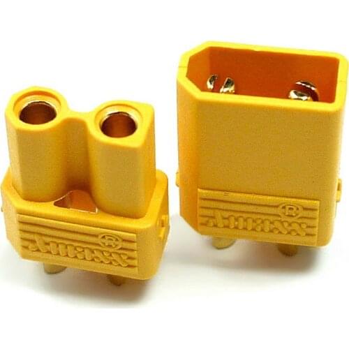 5 pairs Hot selling Yellow Amass XT30 High Quality Male Female Gold-plated Battery connector plug for RC aircraft
