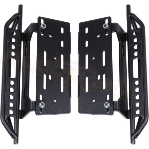 Metal Side Pedal Step Running Boards Foot-Plate for Axial SCX10 1/10 RC Crawler Body Shell Parts