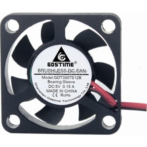 20Pieces LOT Gdstime 30mm 3cm 30x7mm 3007 DC 5V 2Pin Motor Cooling Mini Fan