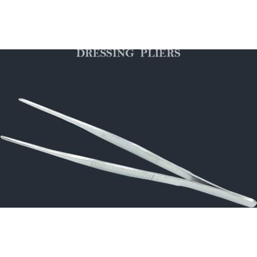 Stainless Steel Dental Dressing Pliers Round Head Surgical Tweezers Pincers Sick Dental Forceps Without Hook Dental Instrument
