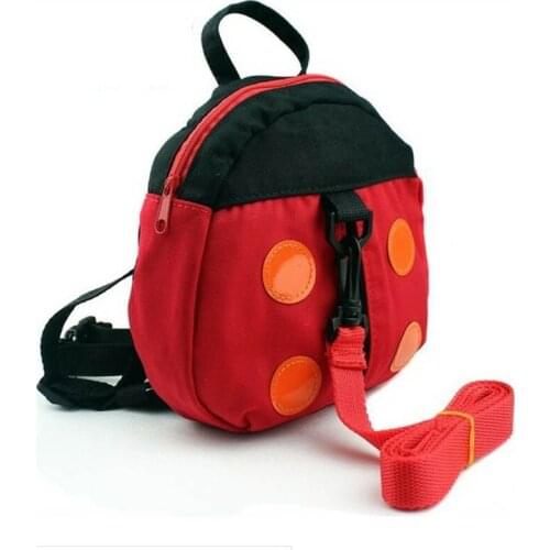 2019 New Ladybug Anti-lost Package Primary School Bag Kindergarten Bag Baby Bag Anti-lost Belt