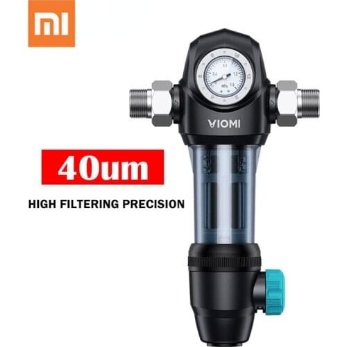 Xiaomi VIOMI Water Pre-Filter Water Purifier Reusable Sediment Purification Prefilter Home Water Filter System Pressure Monitor