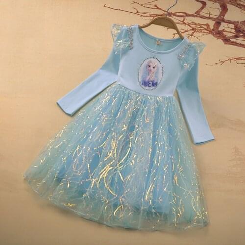 Autumn Teen Girls Clothes Frozen Elsa Princess Dress Wwith Snow Cloak Pretty Party Little Children Costume Birthday Vestidos